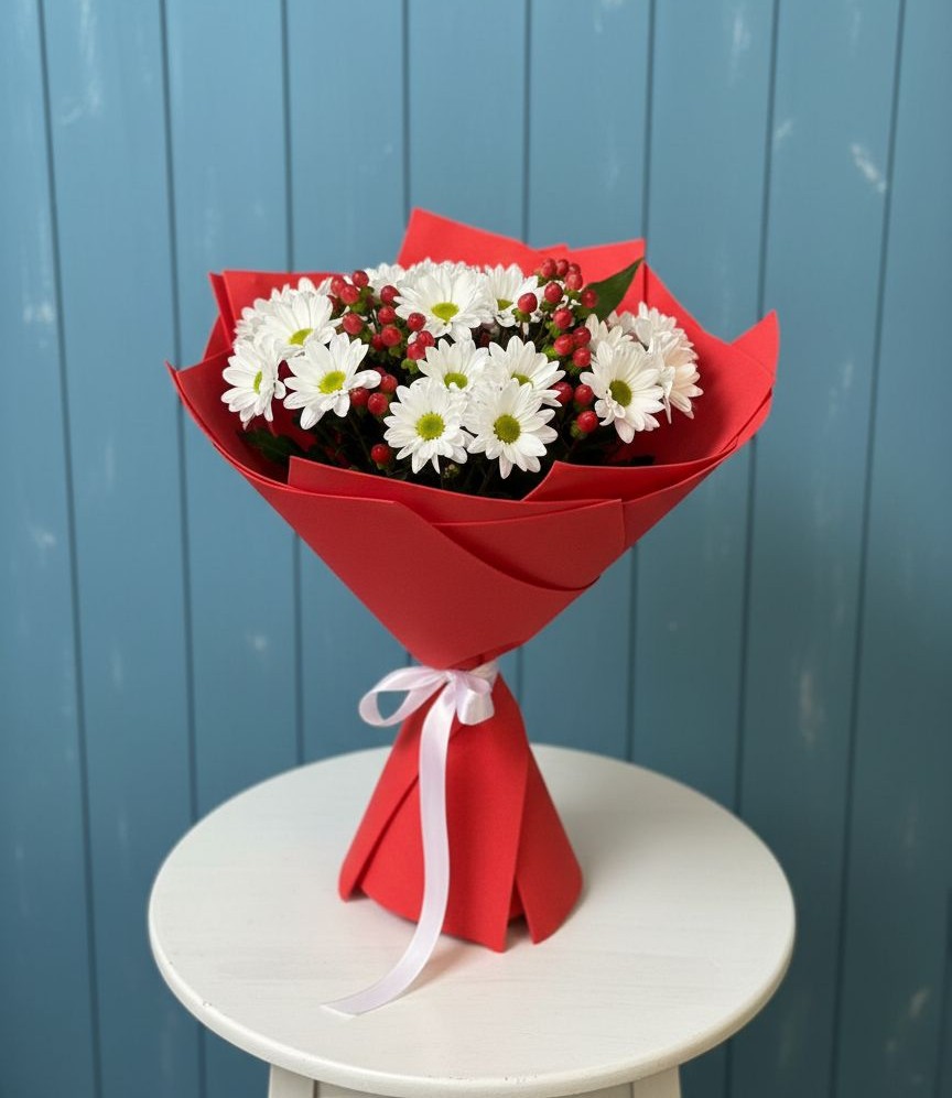 Букет цветов из: Хризантемы в Медведовской