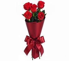 Букет 5 Красных роз Эдлесс Лав в Медведовской