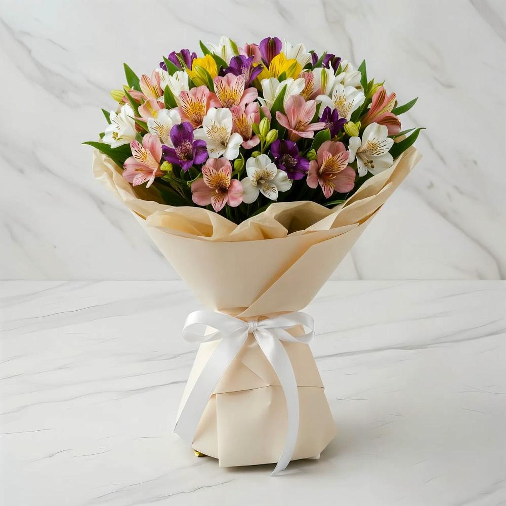 Букет цветов из: Альстромерии в Медведовской