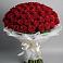 Букет 101 Красная роза Блэк Мэджик в Медведовской