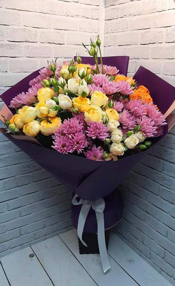 Букет цветов из: Хризантемы и Розы в Медведовской