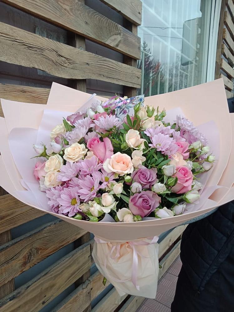 Букет цветов из: Розы и Хризантемы в Медведовской