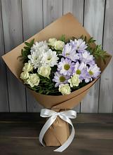 Букет цветов из:  Хризантемы и Розы в Медведовской
