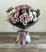 Букет цветов из:  Хризантемы и Розы в Медведовской