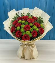 Букет цветов из:  Розы и Хризантемы в Медведовской