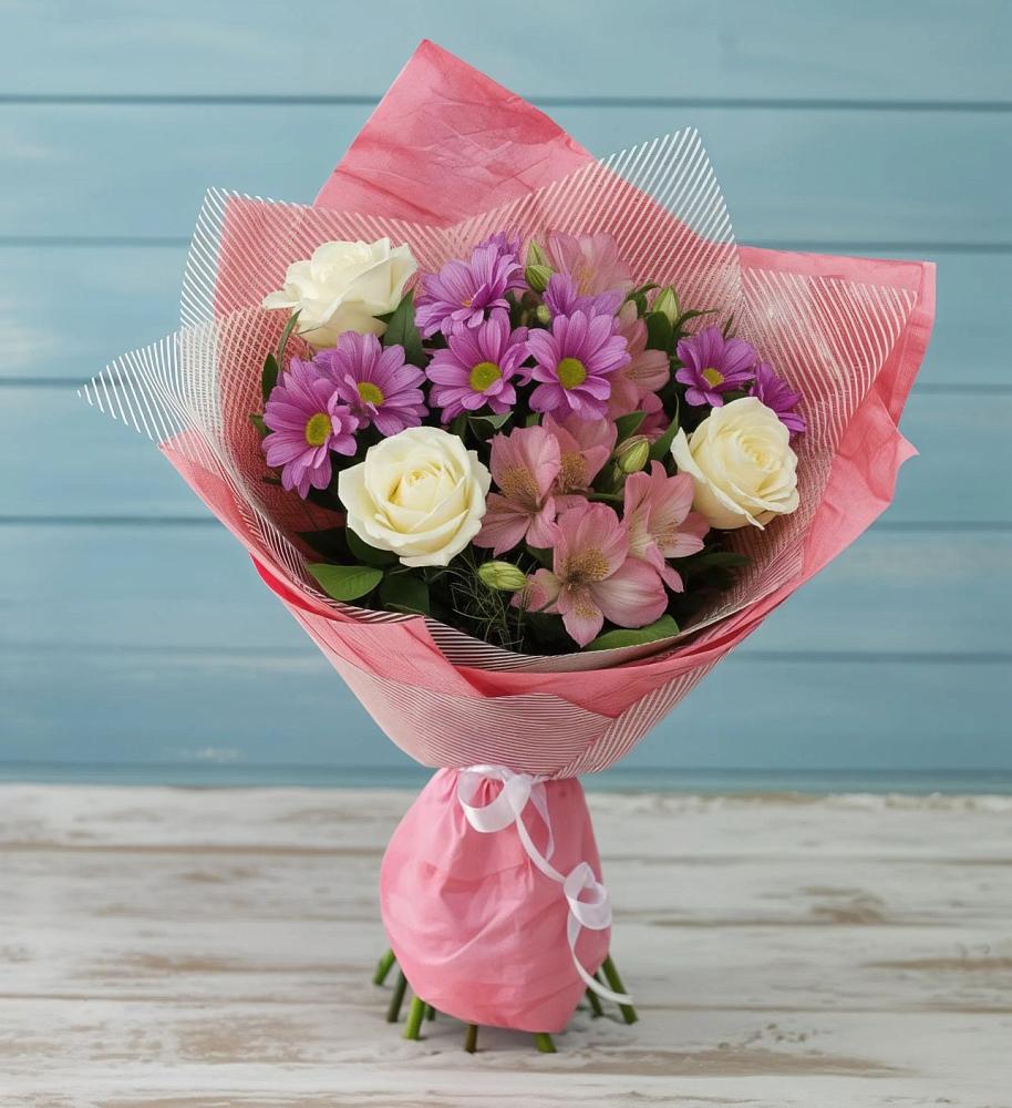 Букет цветов из: Герберы в Медведовской